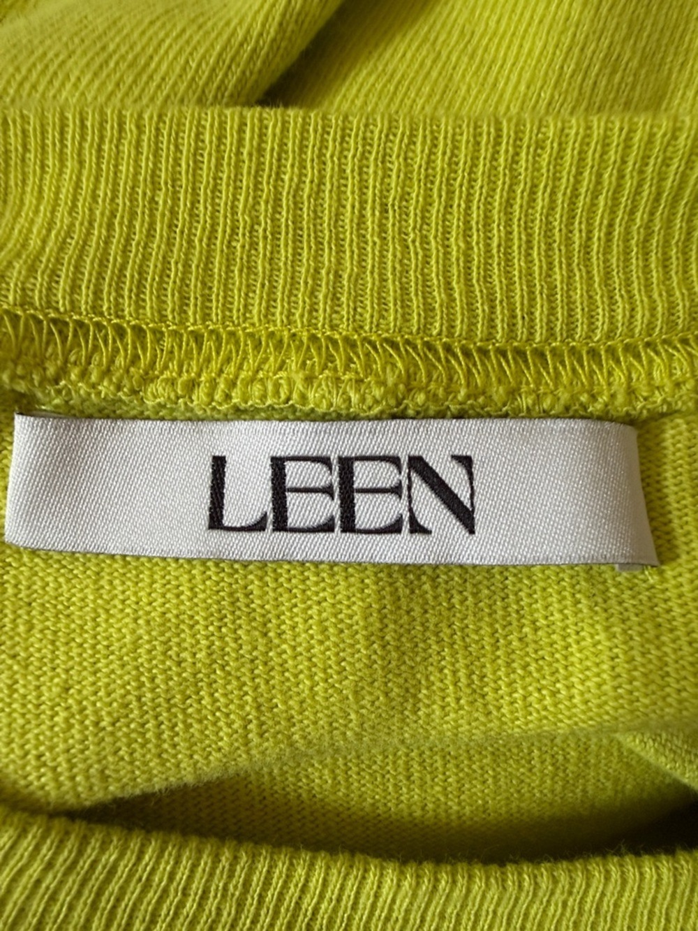 LEEN Oak Raglan Heavy Jersey Sweatshirt Size Small citron - Picture 6 of 7